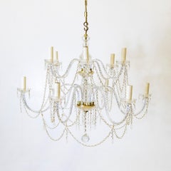 Grand lustre en cristal Antique French
