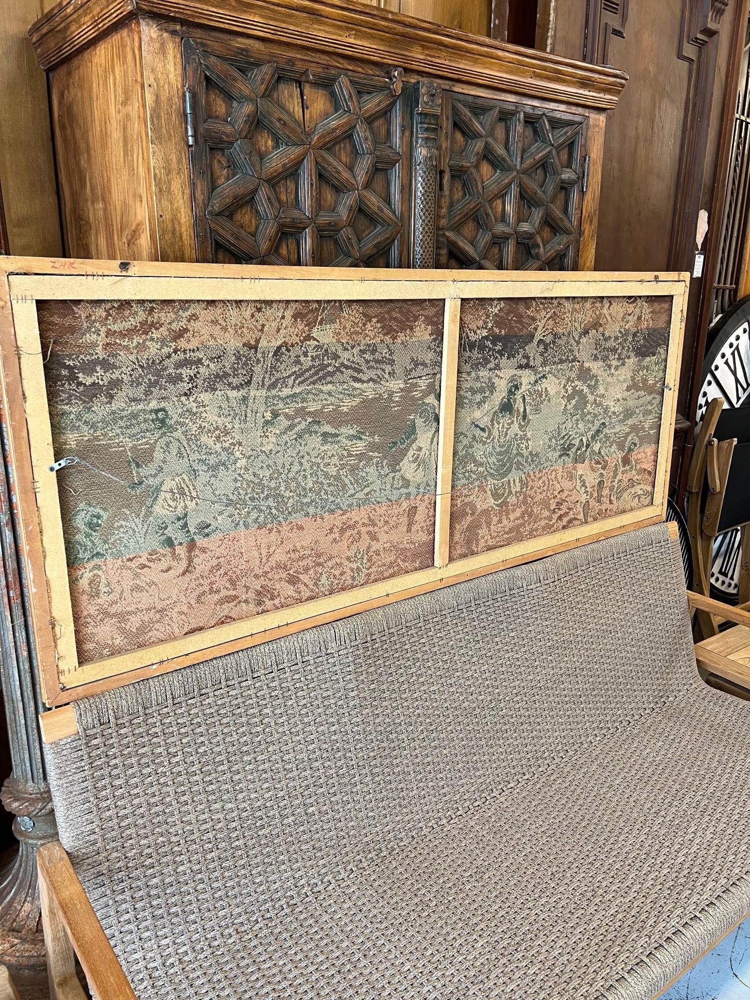 Large Antique French Embroidered Tapestry For Sale 13