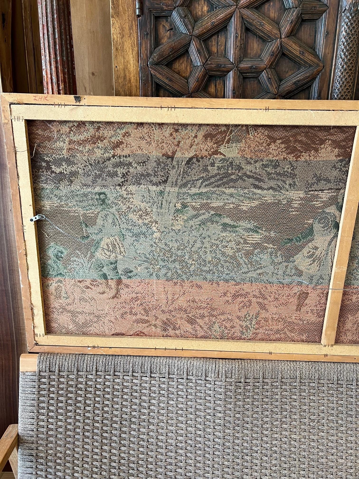 Large Antique French Embroidered Tapestry For Sale 14