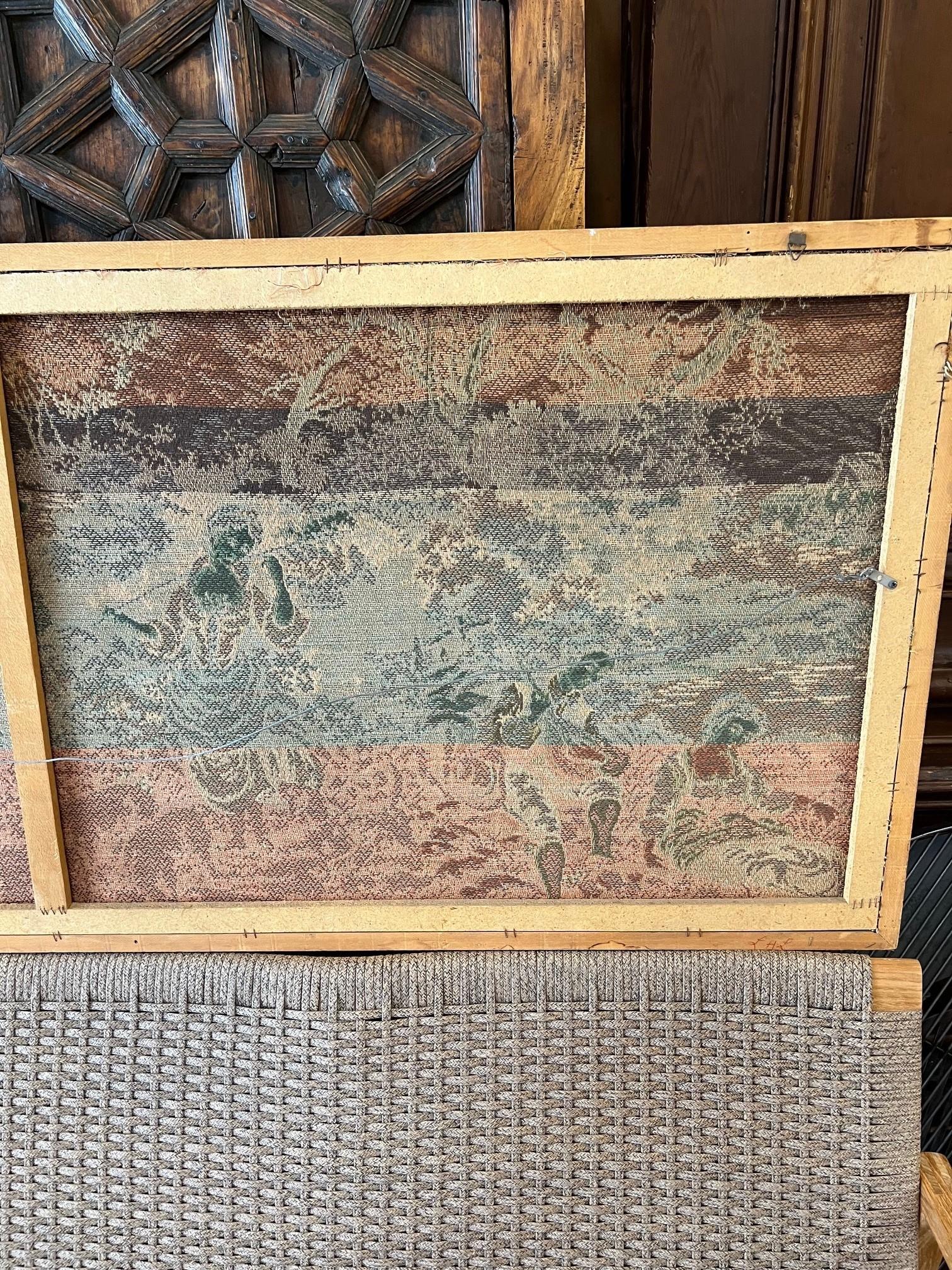 Large Antique French Embroidered Tapestry For Sale 15