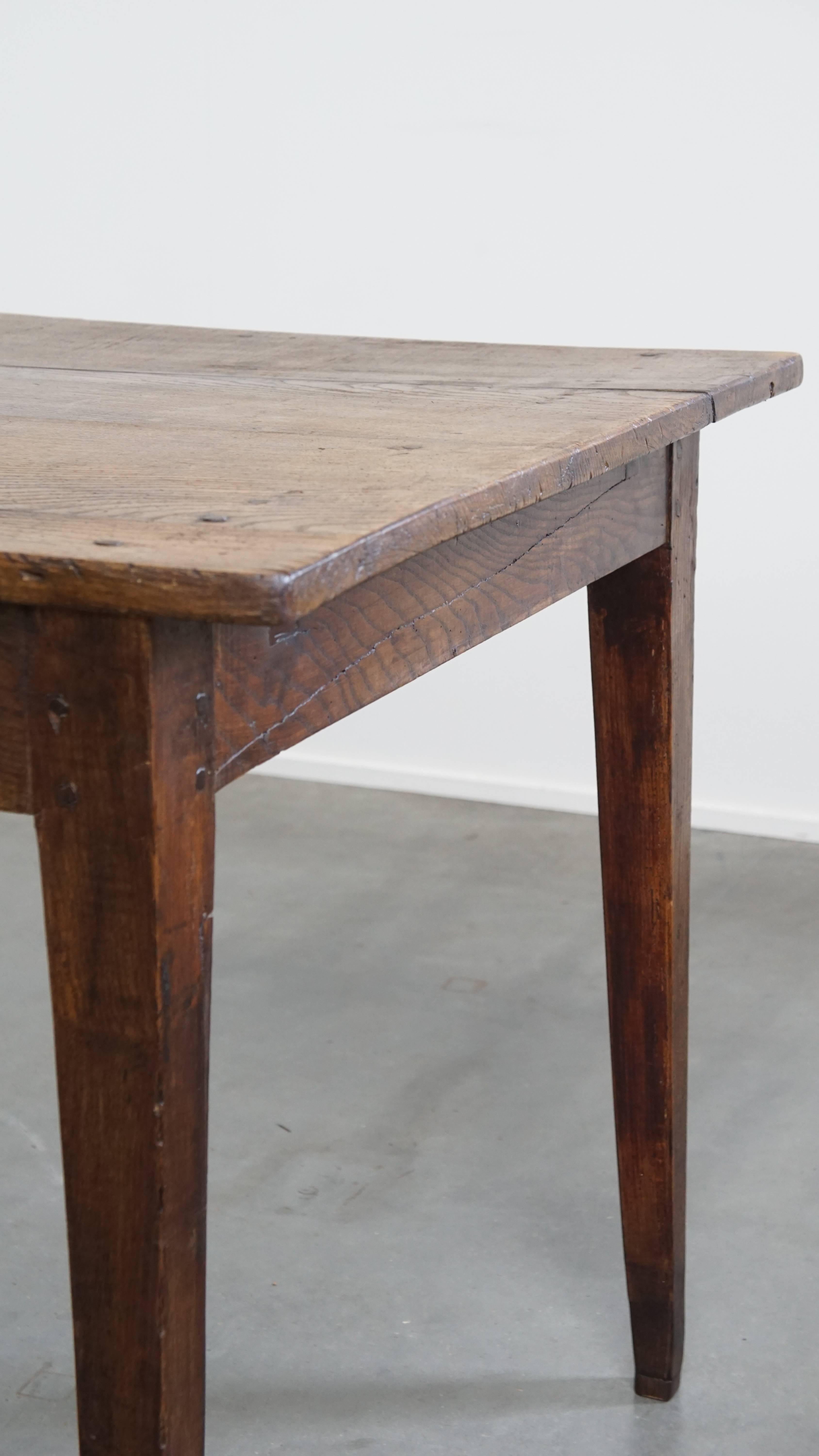 Large Antique French Farmhouse Dining Table for 6 to 8 People For Sale 3