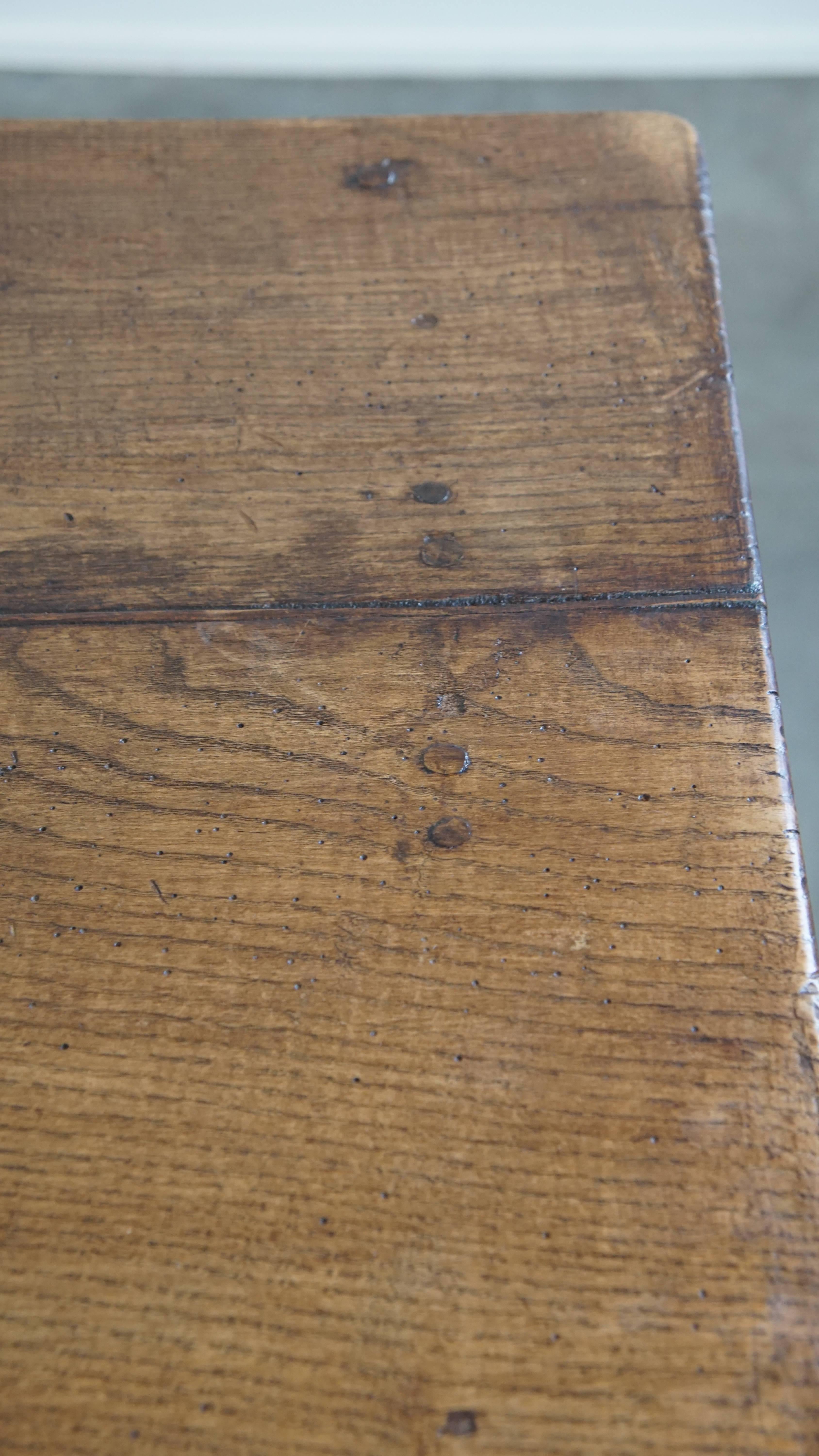 Large Antique French Farmhouse Dining Table for 6 to 8 People For Sale 6