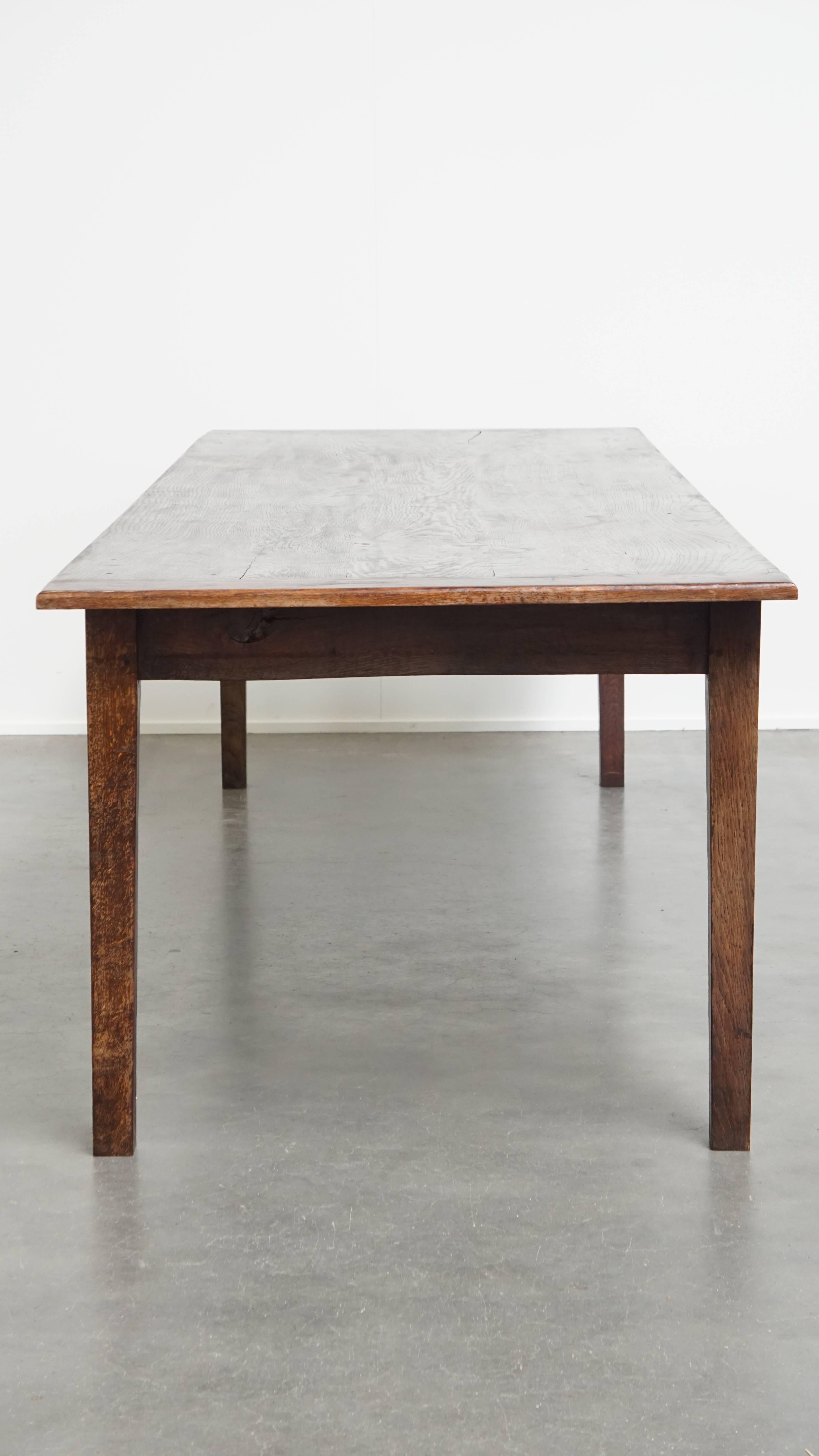 Romano classico Grande tavolo da pranzo Antique French Farmhouse XXL in vendita
