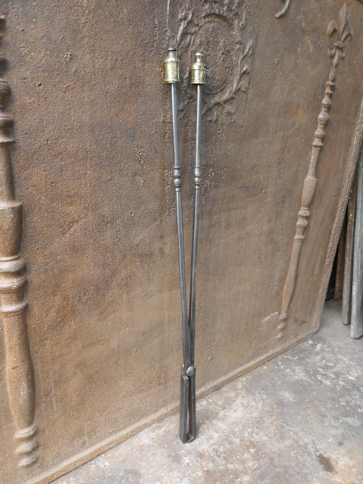 Napoleone III Grande pinza da camino Antique French, 19° secolo in vendita