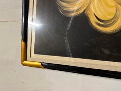 Grande affiche française ancienne encadrée - Cognac MONNET - Signée 1927