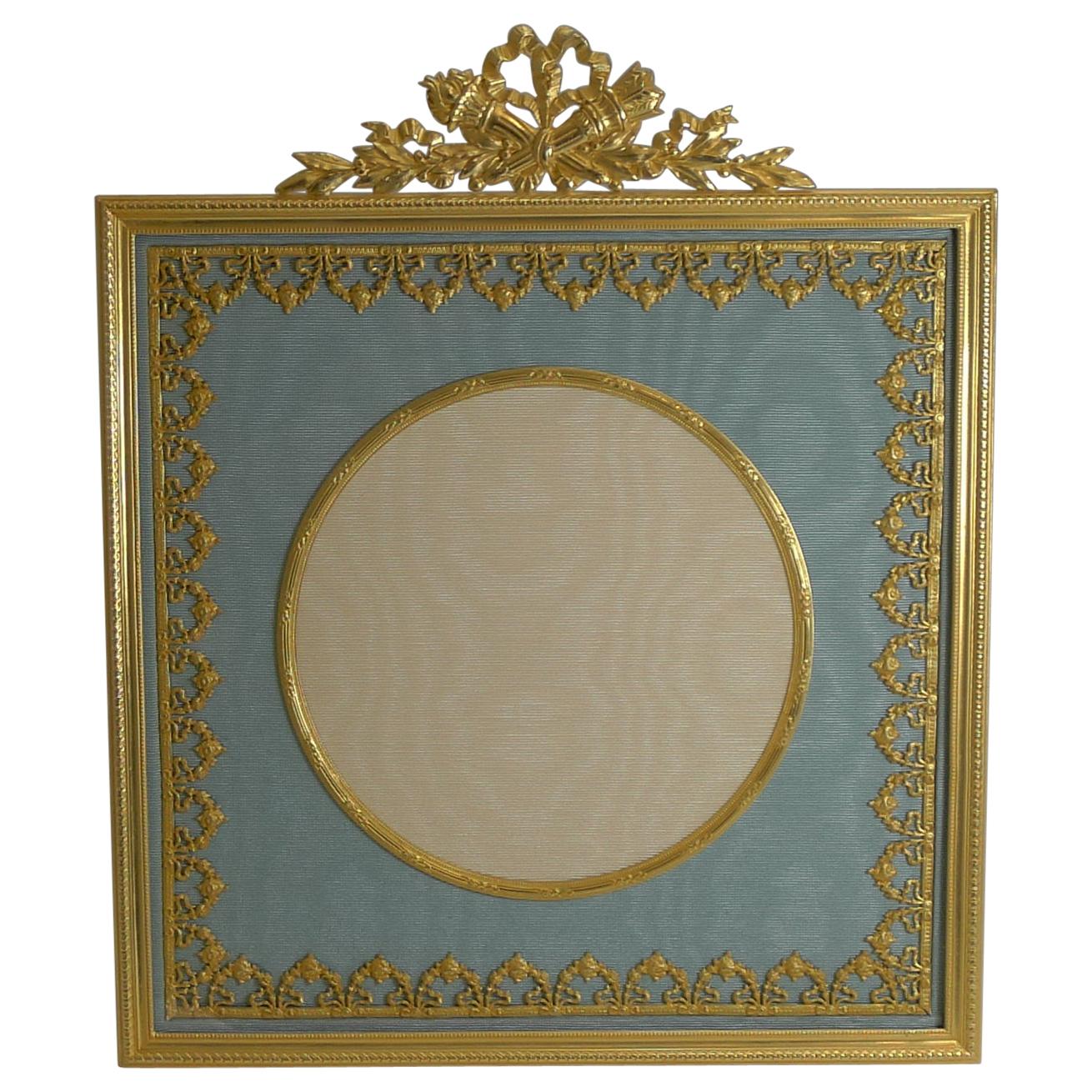Large Antique French Gilded Bronze Photograph / Picture Frame, circa 1900