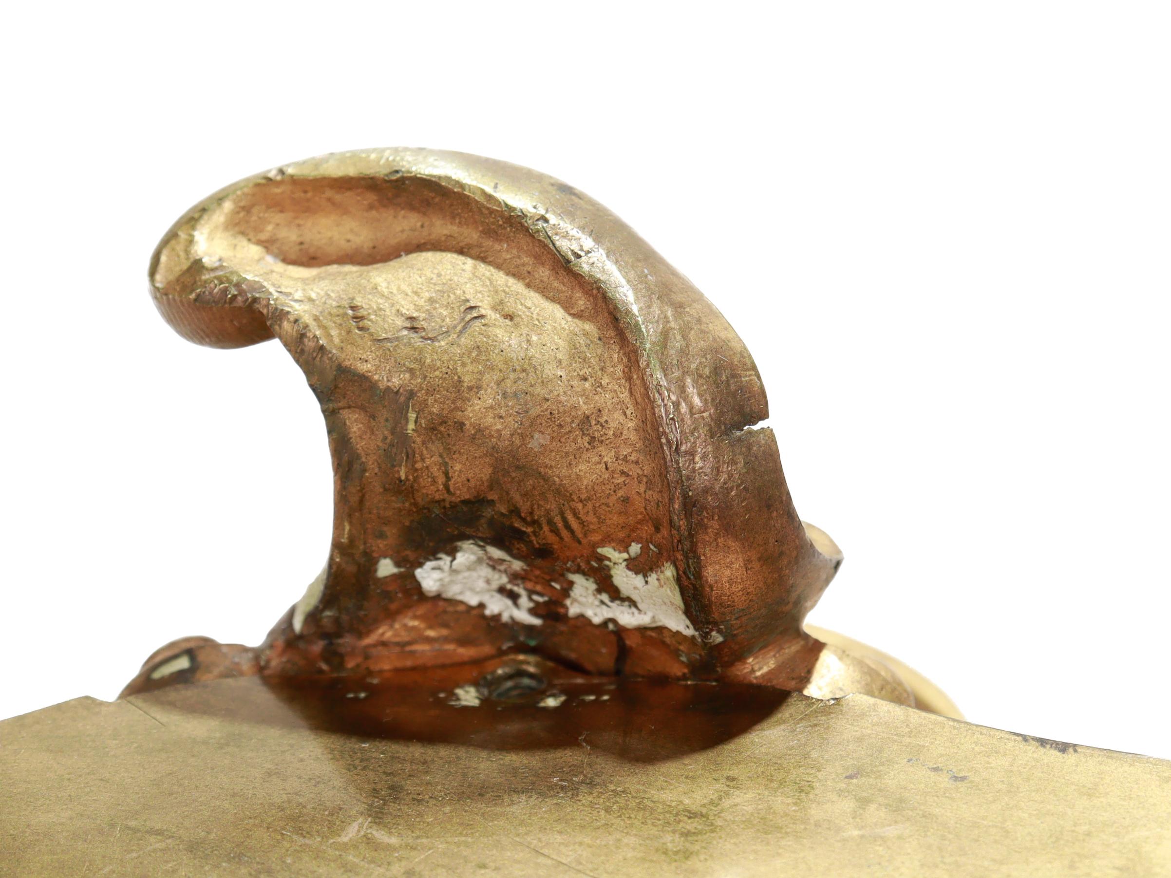 Große antike französische vergoldete Bronze & Champlevé-Emaille gespiegelt Plateau oder Tablett im Angebot 14