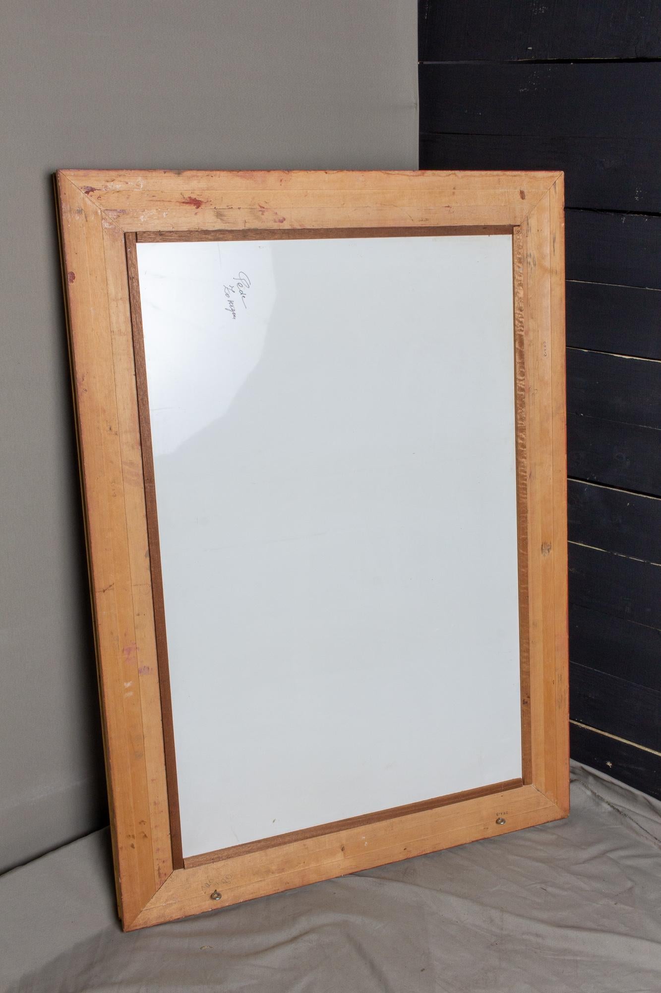 Large Antique French Gilt Frame Mirror 8