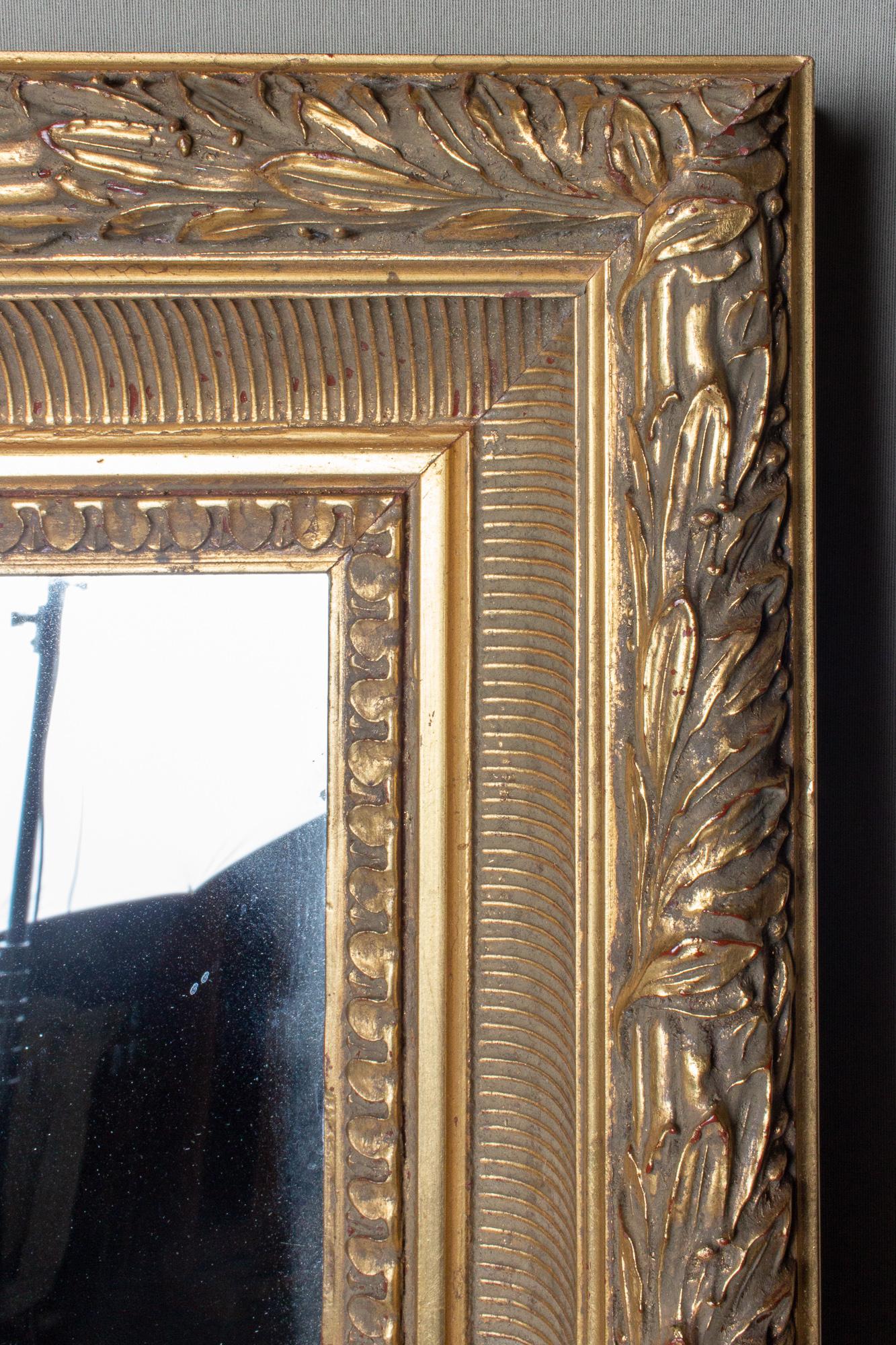 Large Antique French Gilt Frame Mirror 2