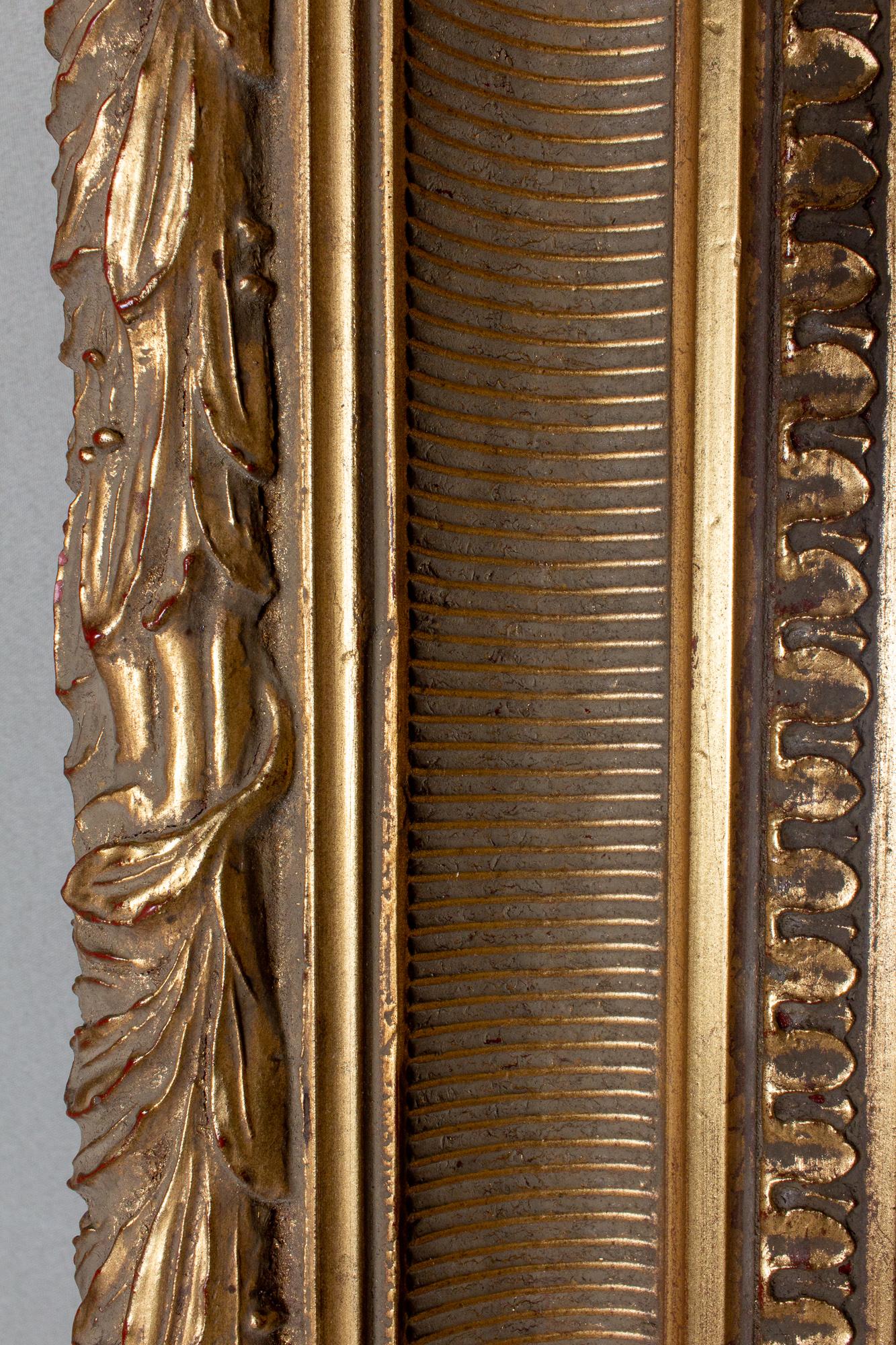 Large Antique French Gilt Frame Mirror 3