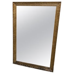 Large Antique French Gilt Mercury Mirror, circa 1900