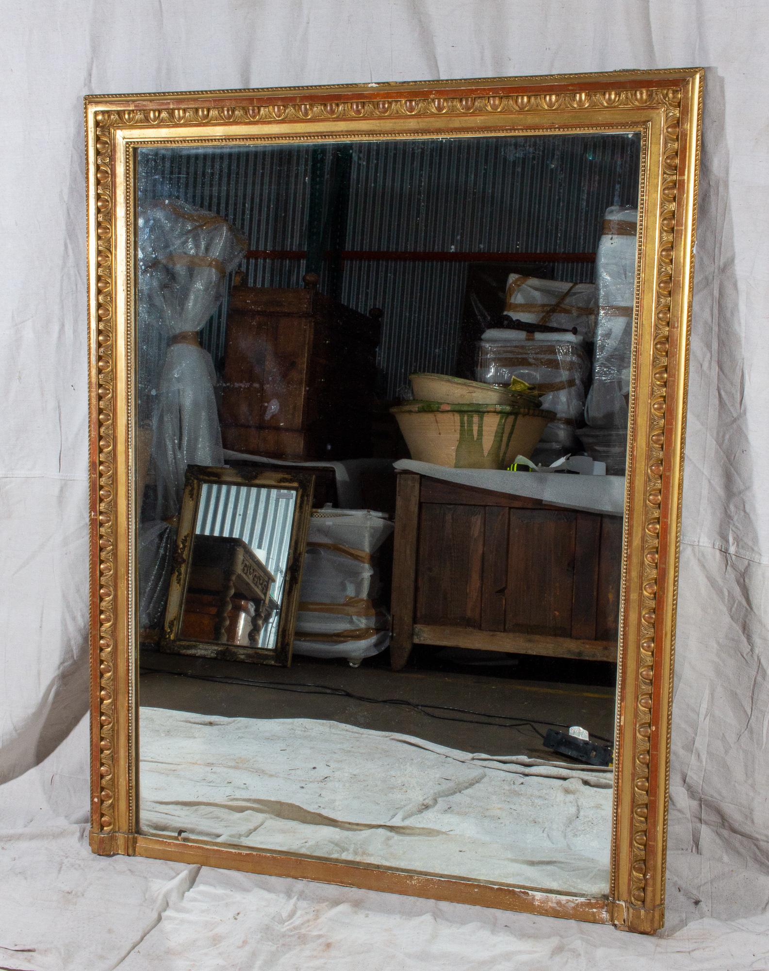 vintage overmantle mirror