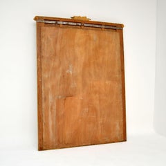 Large Antique French Giltwood over Mantle Mirror