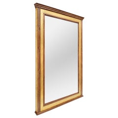 Large Antique French Giltwood Mirror, Empire Style Inspiration, circa 1950