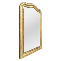 Large Antique French Giltwood Mirror Louis-Philippe Style, circa 1880