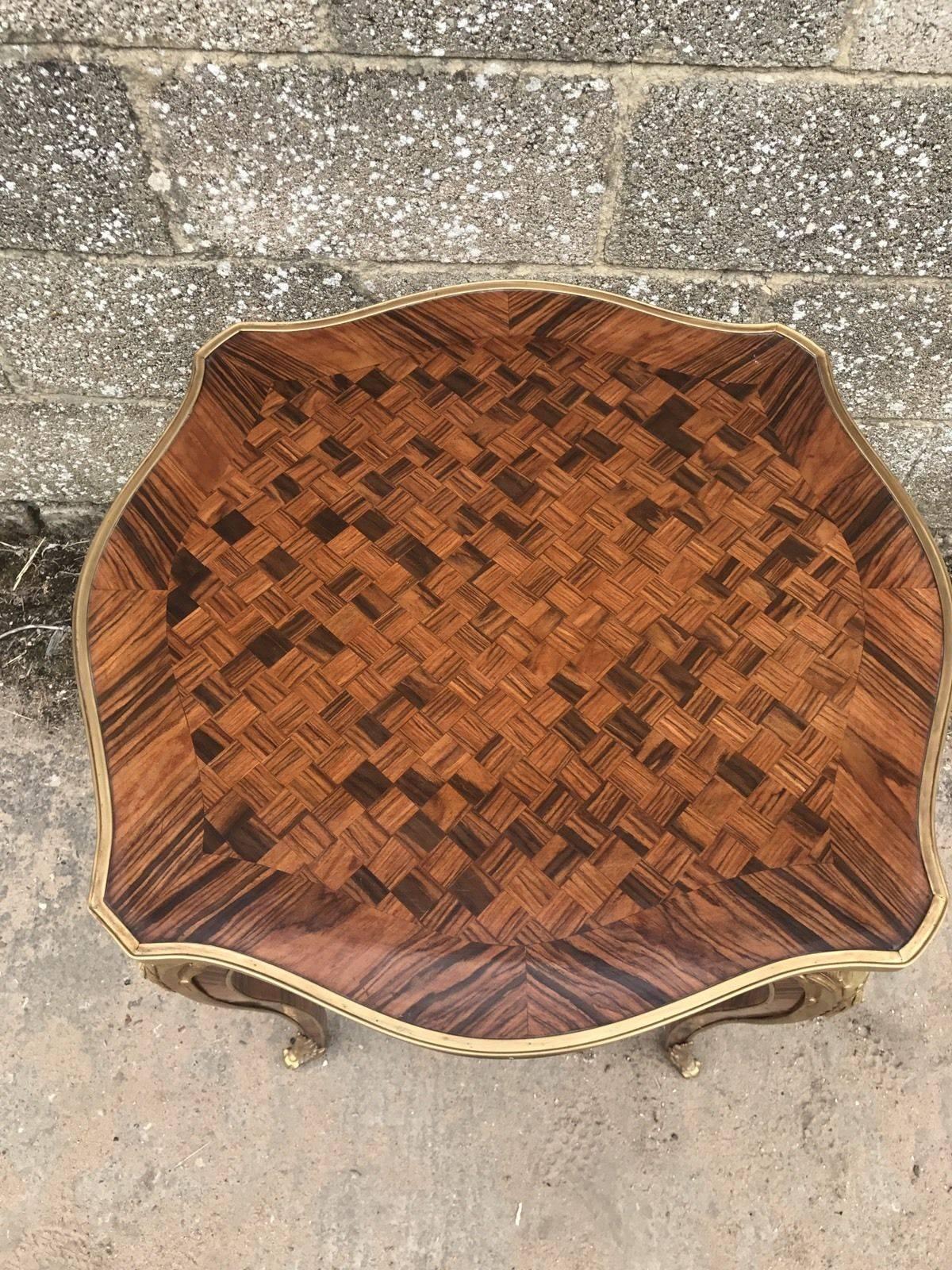 This listing is for a lovely french inlaid side table. Nice bronze detailing, see all pictures listed.


Dimensions- 64cm wide and 73cm tall

 
See my other ads for more french furniture.
