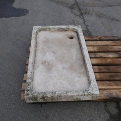 Large Antique French Limestone Farmhouse Sink