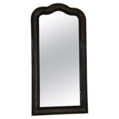 Large Antique French Louis Philippe Full-Length Giltwood Mirror, Late 19th Centu