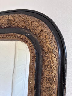 Large Antique French Louis Philippe Giltwood Mirror, late 19th century
