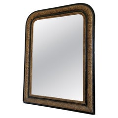 Large Antique French Louis Philippe Giltwood Mirror, late 19th century