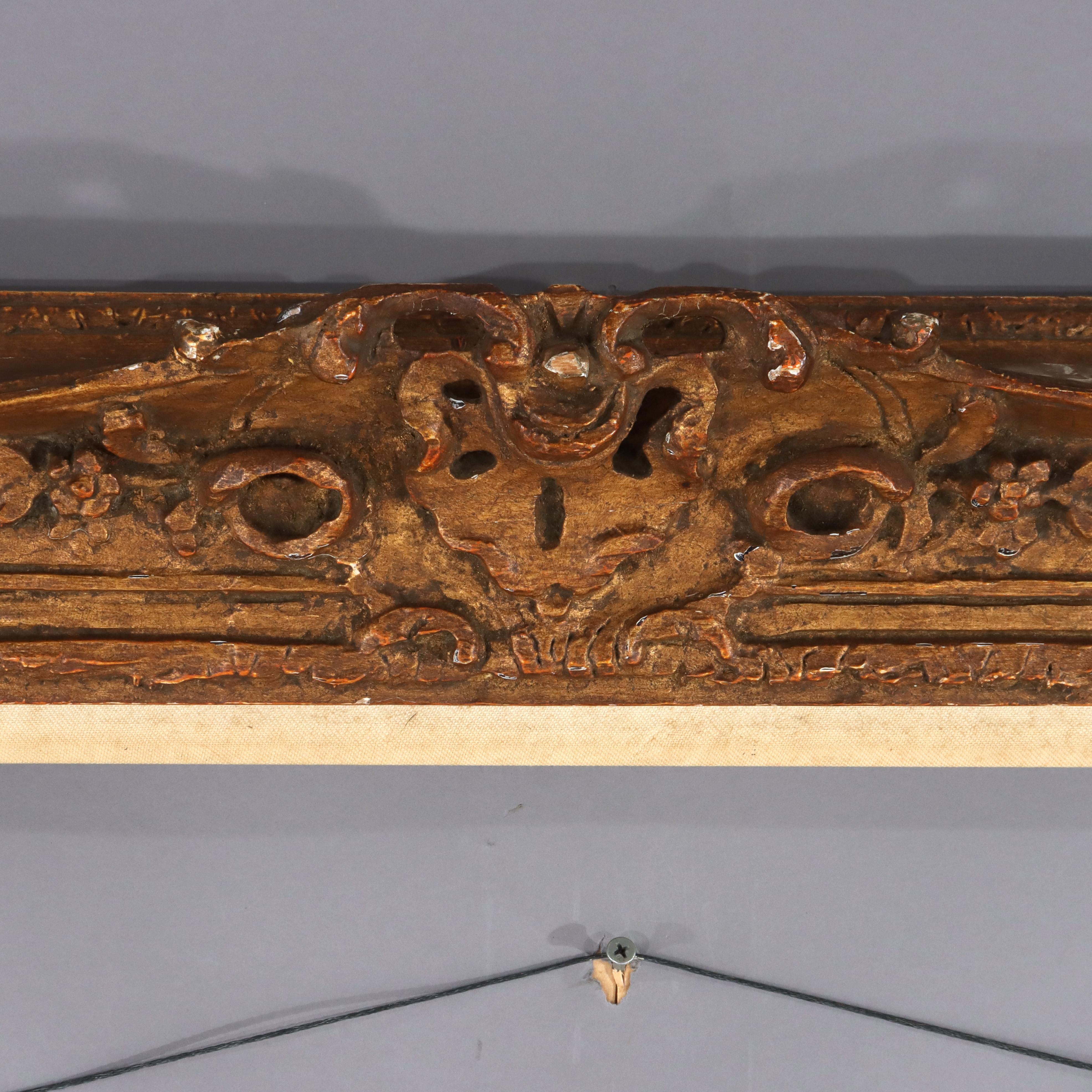 Grande cornice dorata in stile Luigi XIV francese C1890 in vendita 3