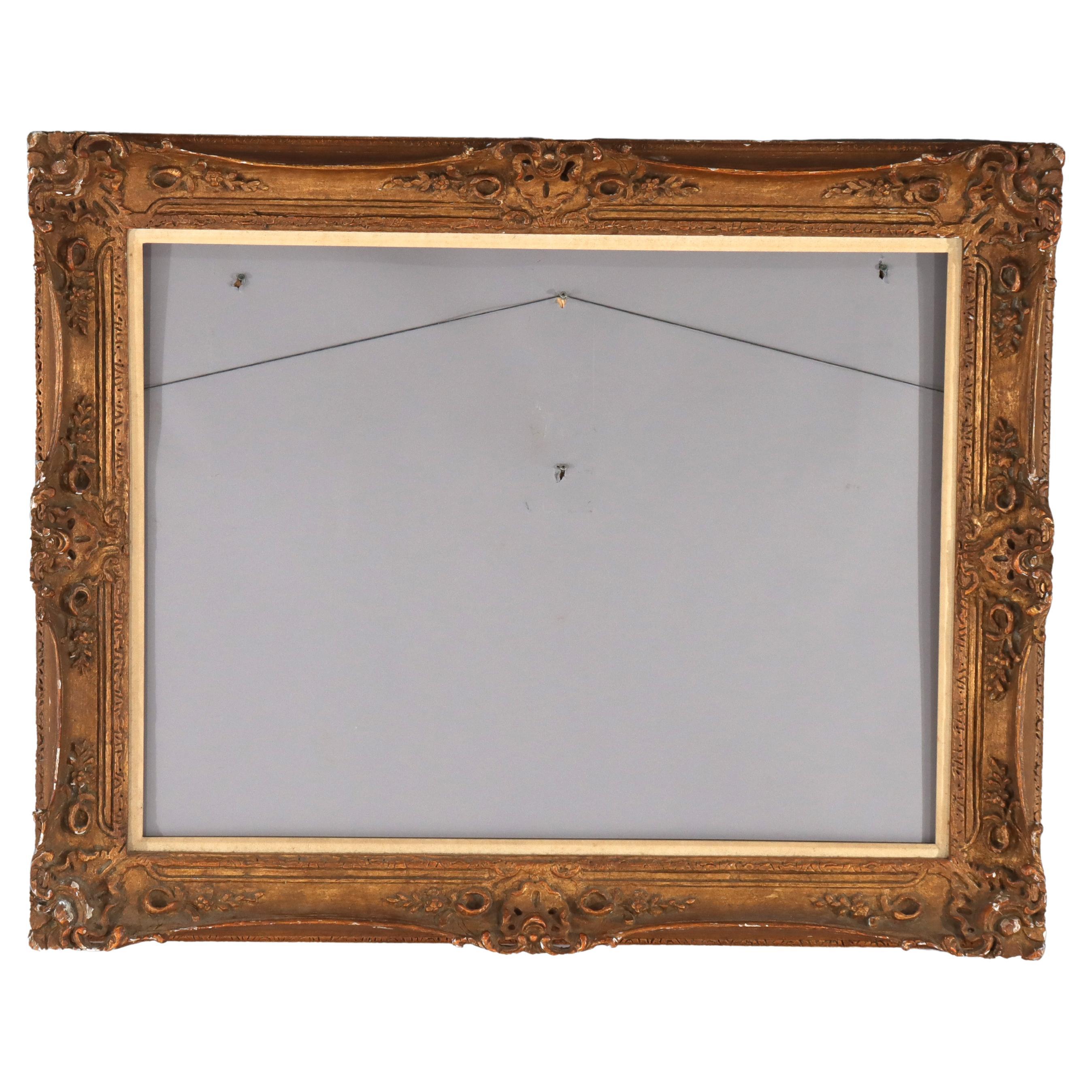 Grande cornice dorata in stile Luigi XIV francese C1890 in vendita