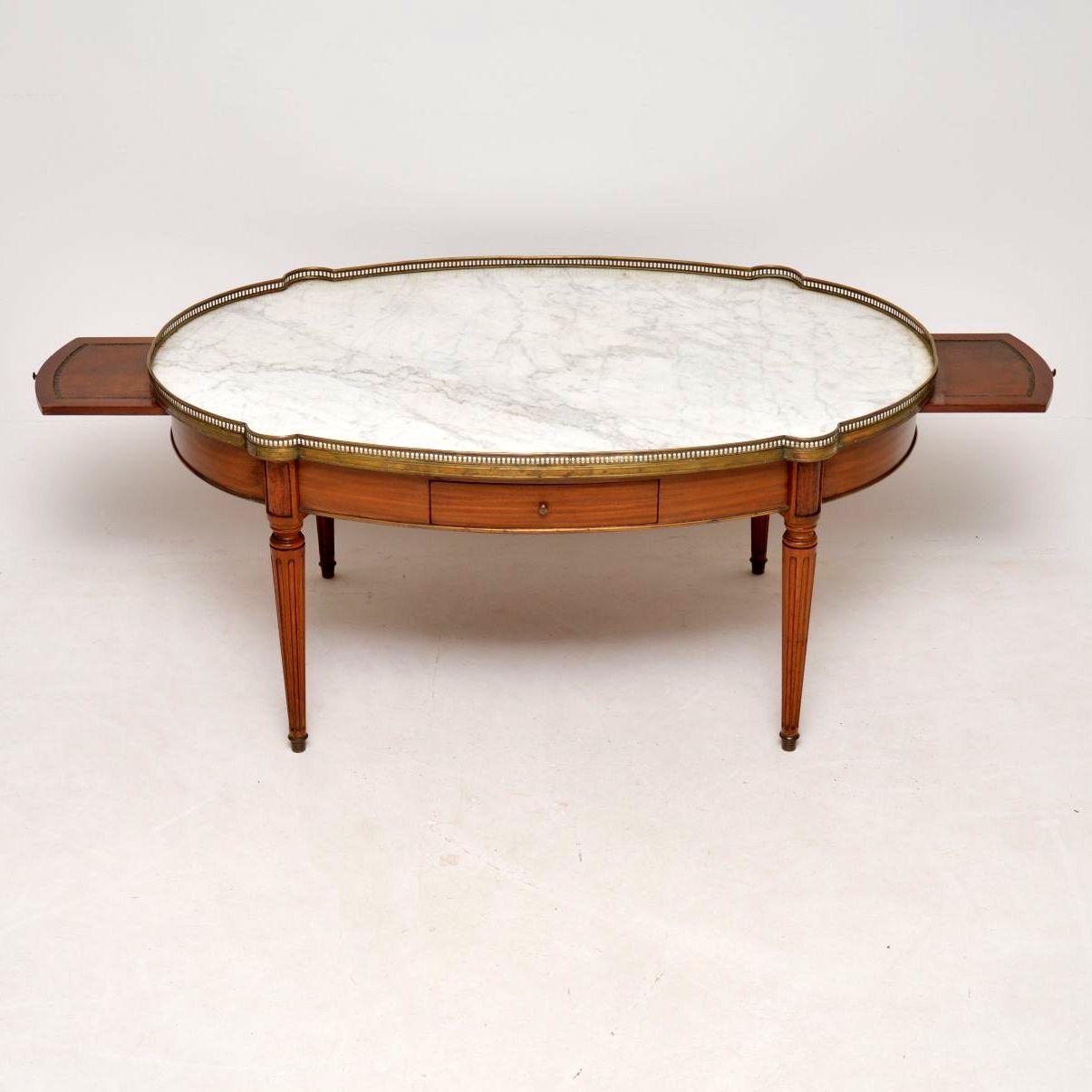 Large Antique French Marble Top Coffee Table In Good Condition In London, GB