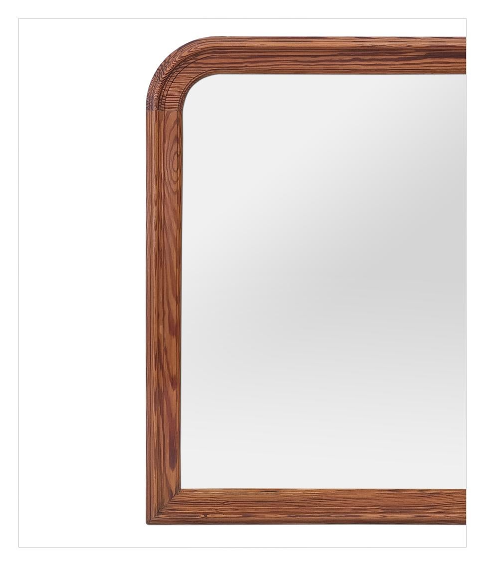 Gran Espejo Francés Antiguo, Madera de Pitchpin, Estilo Louis Philippe, circa 1890 Luis Felipe en venta