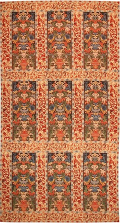 Large Antique French Oriental Needlepoint 10'03" x 19'04"