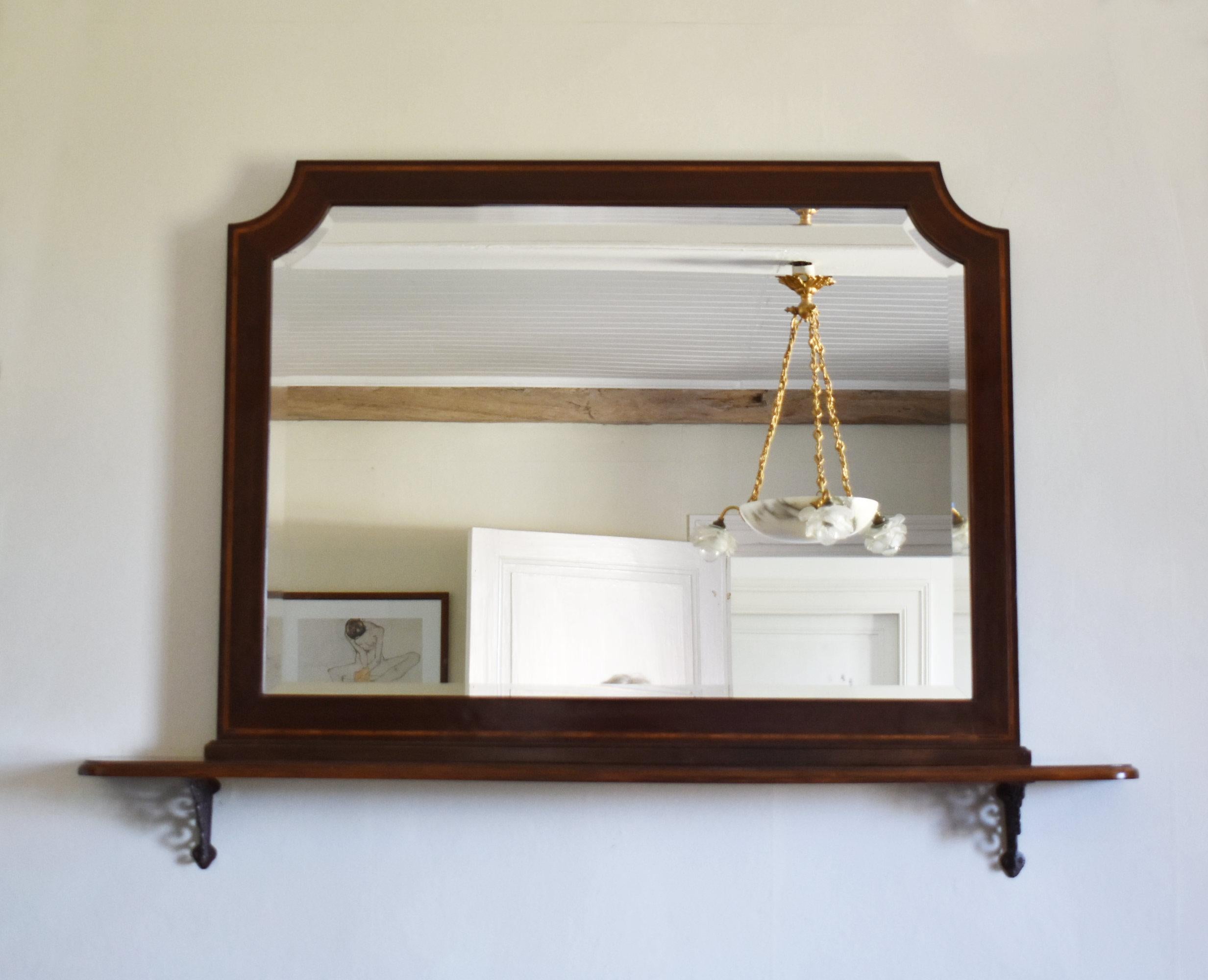 Grande specchio francese Antique Mirror in vendita 2