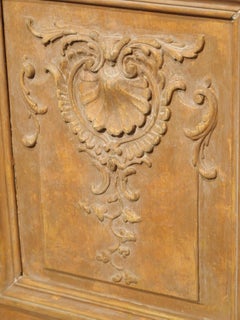 Large Antique French Plaster Pot A Feu Urn on Faux Marble Pedestal, 19th Century