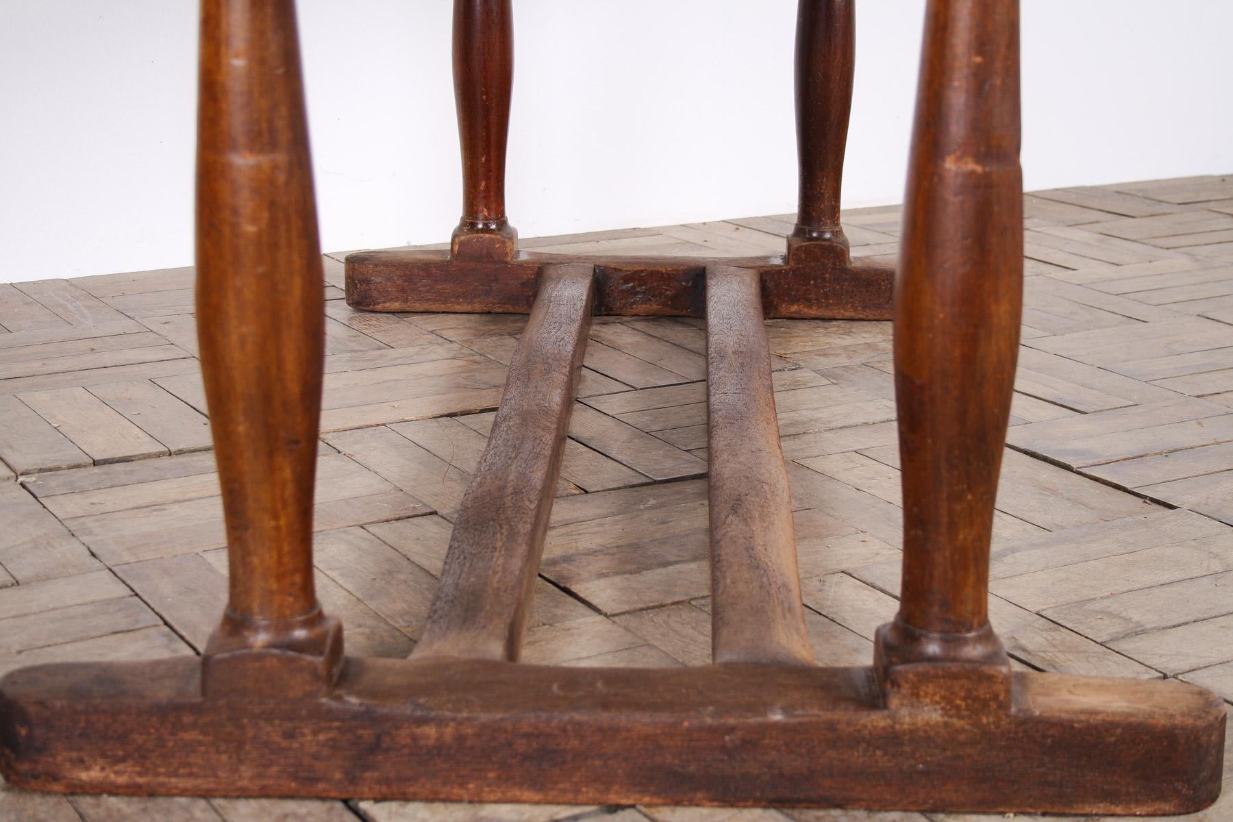 Gran Mesa de Comedor de Refectorio Antique French Años 20 Escritorio Expositor Minorista 6