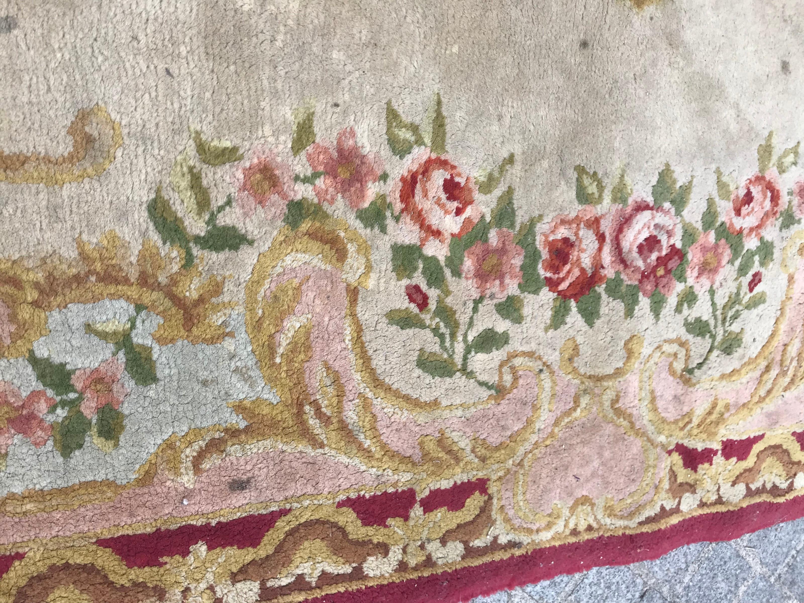 Large Antique French Savonnerie 19th Century Rug 2