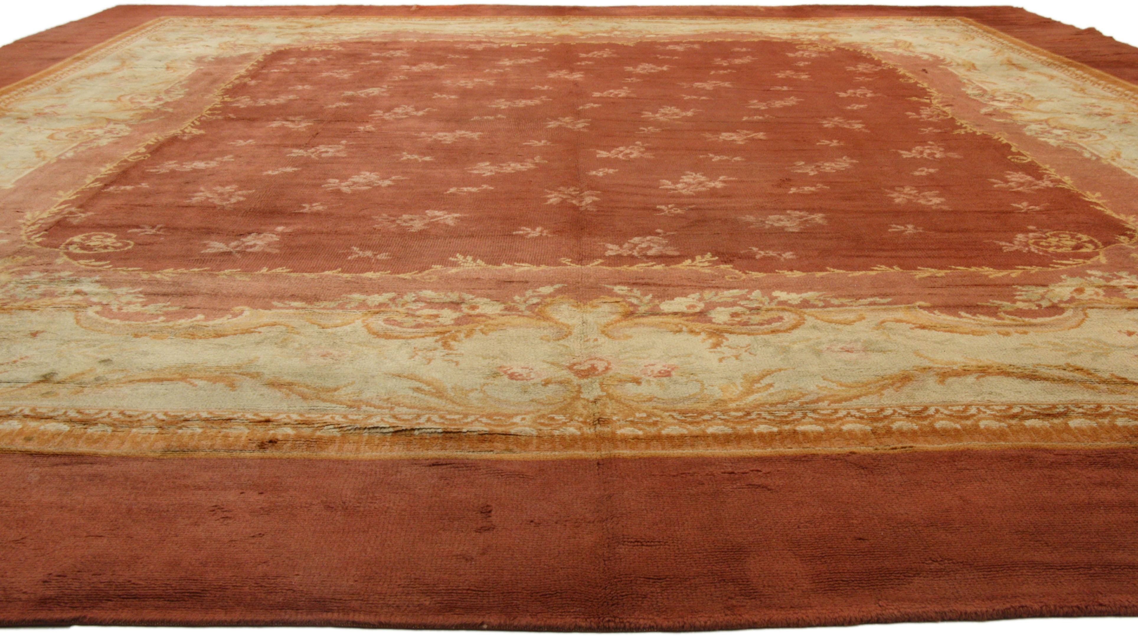 Oversized Antique French Savonnerie Rug For Sale at 1stDibs | rococo ...