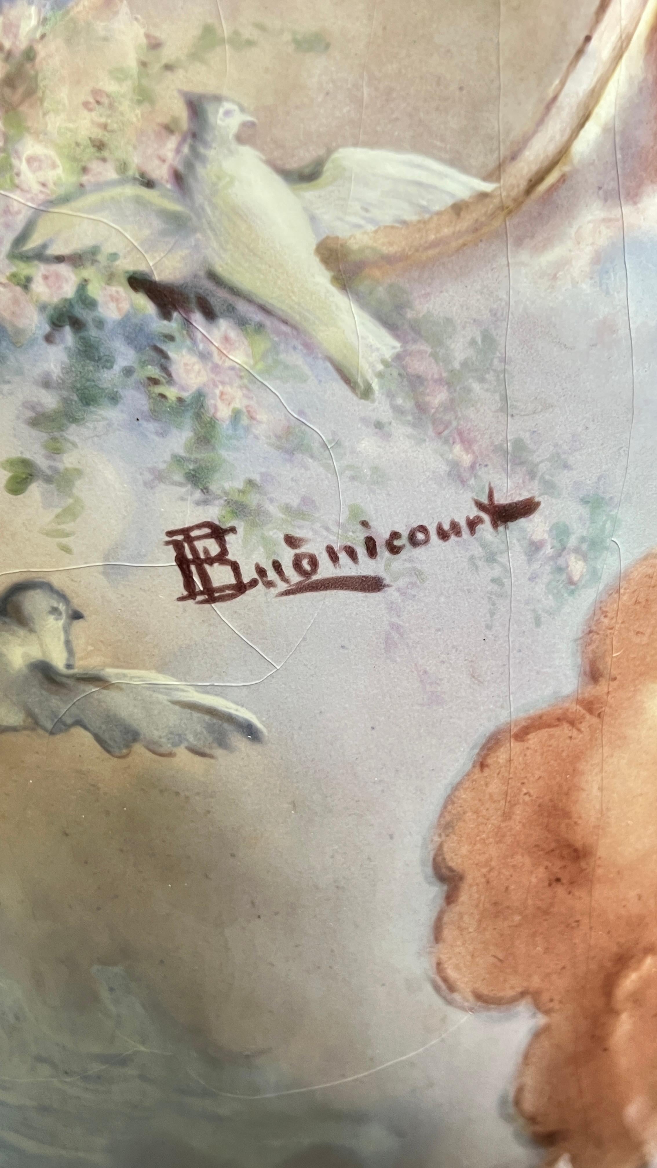 Large Antique French Sevres Style Gilt Bronze Mounted Porcelain Vase with Cover In condizioni buone in vendita a New York, NY