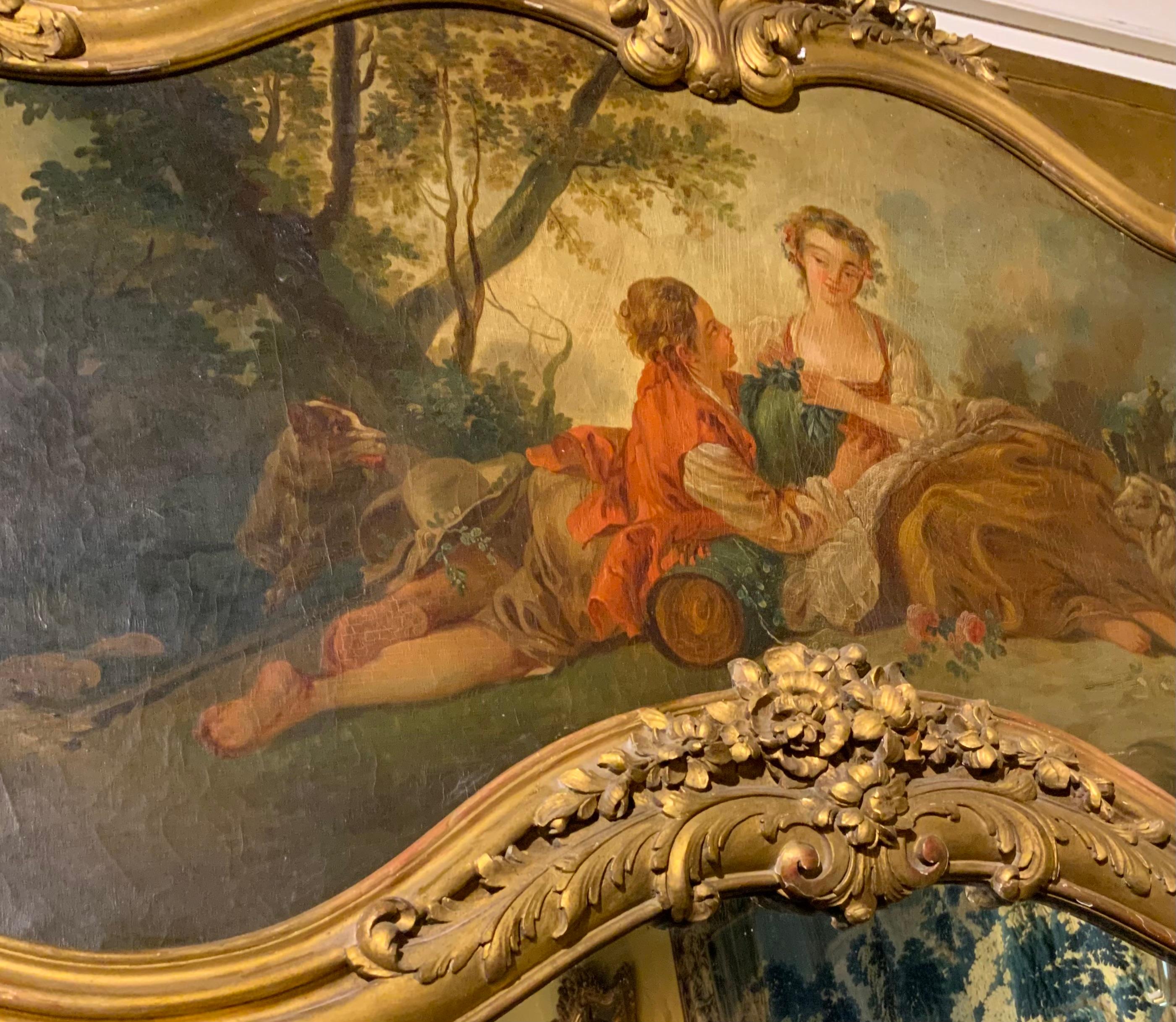 prix d'un miroir trumeau ancien