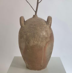 Large antique french urn, beautiful rustic patina.