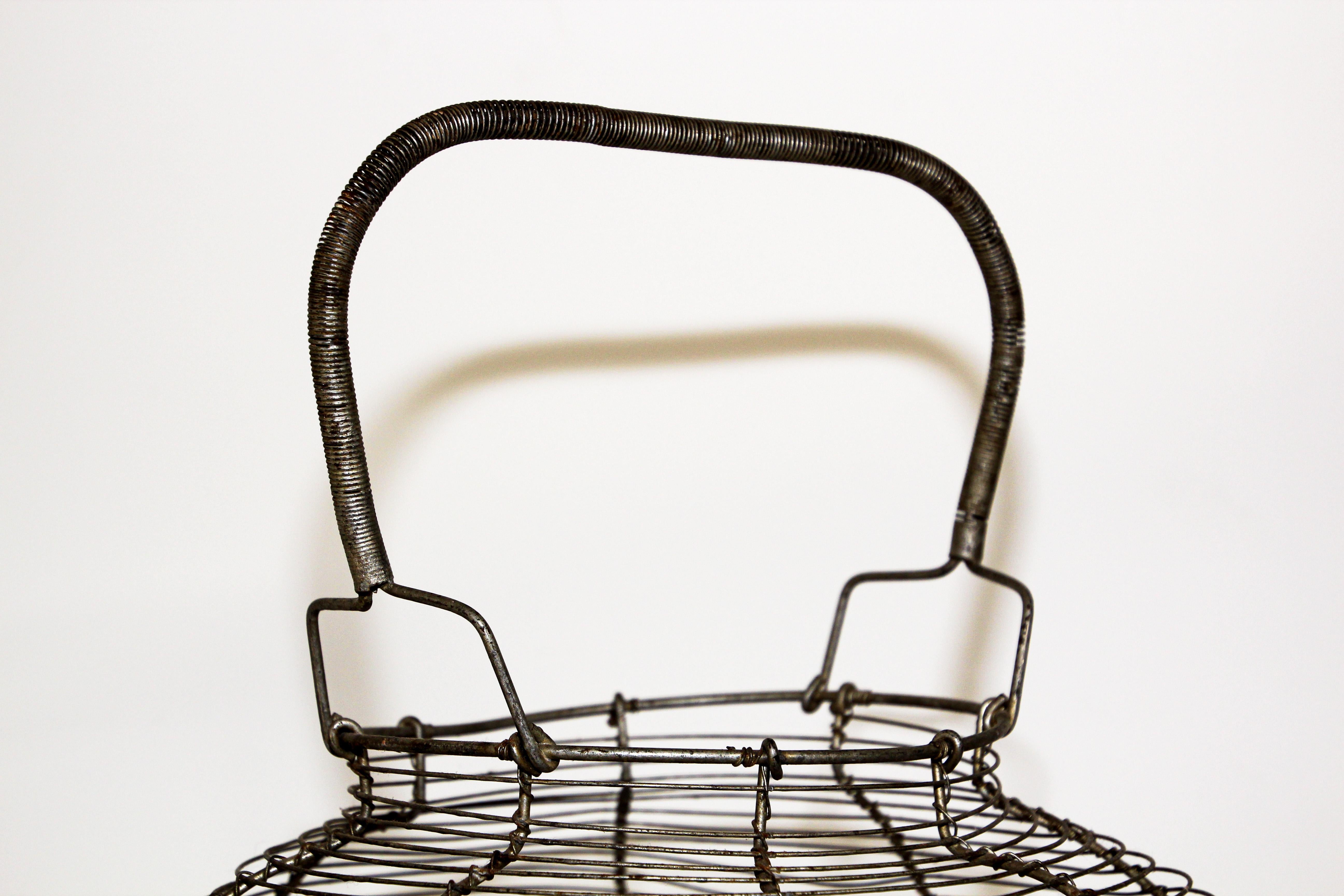 antique egg basket