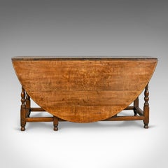 Large Antique Gateleg Table, Georgian, Country Kitchen, Dining, circa 1800