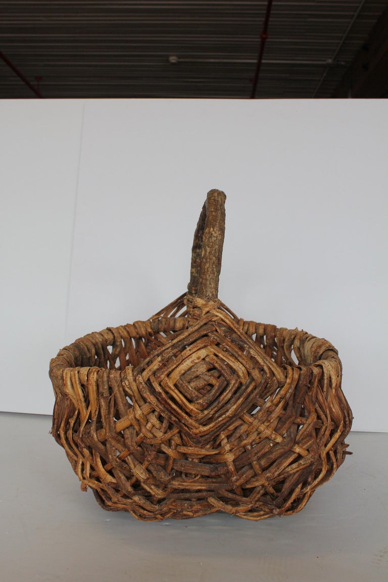 Large Antique Gathering Basket For Sale at 1stDibs vintage gathering