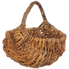 Large Vintage Gathering Basket