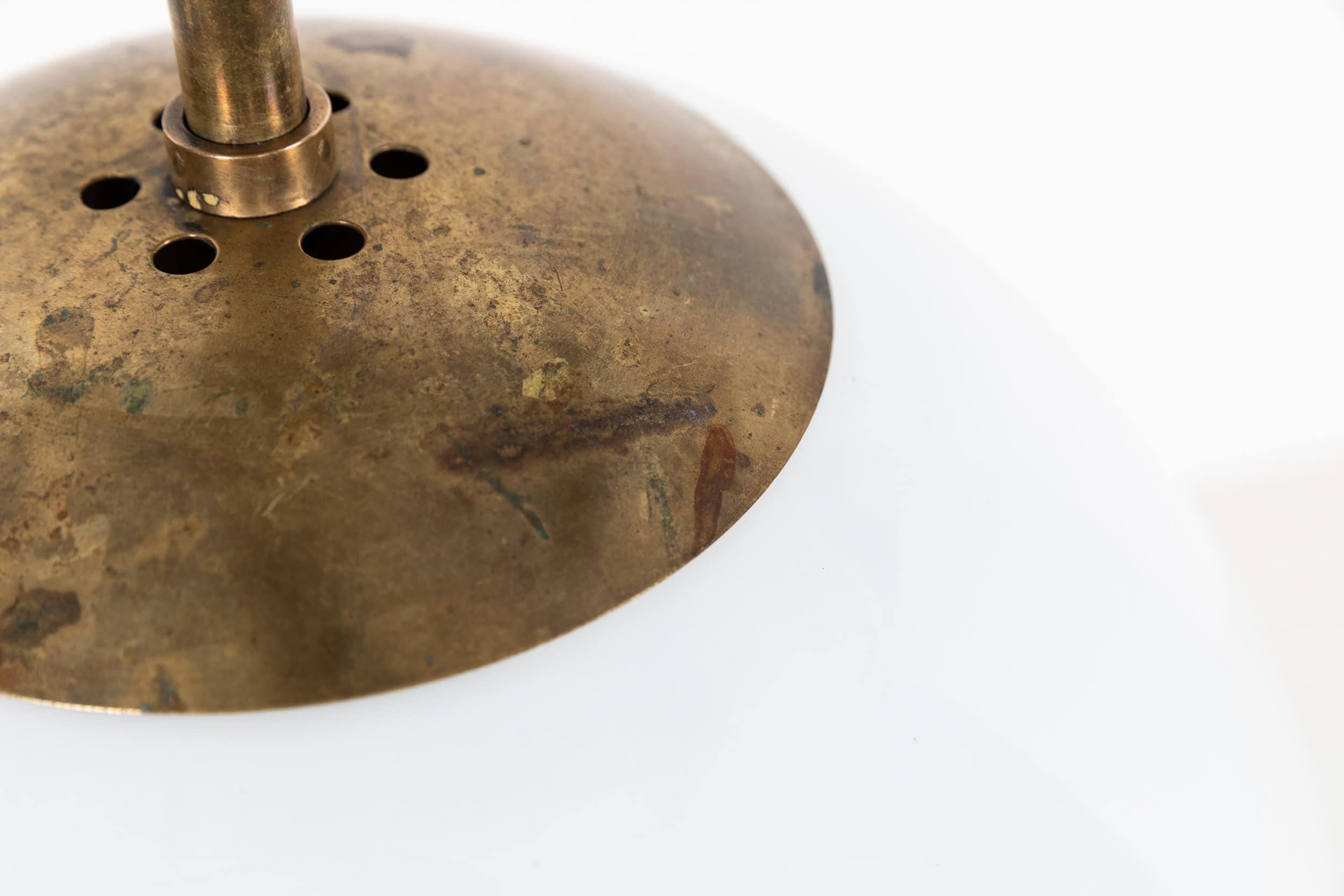 Large Antique GEC Art Deco Globe Round Opaline Glass Pendant Lamp, C.1920 In Fair Condition For Sale In London, GB