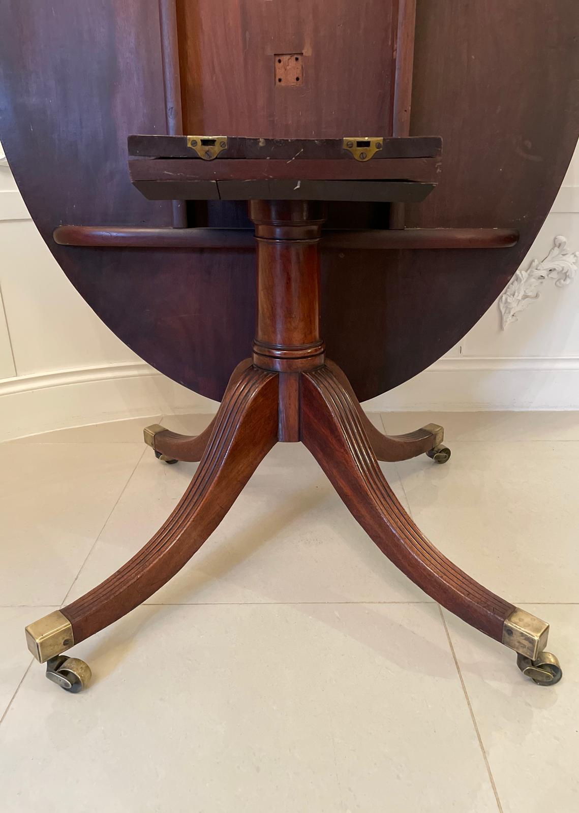 Large Antique George III Oval Mahogany Breakfast Table 5
