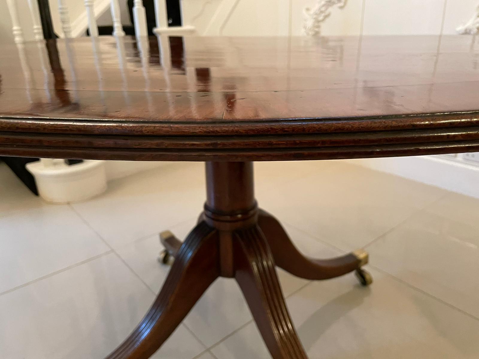 Large Antique George III Oval Mahogany Breakfast Table 1
