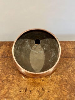 Large antique George III quality copper funnel