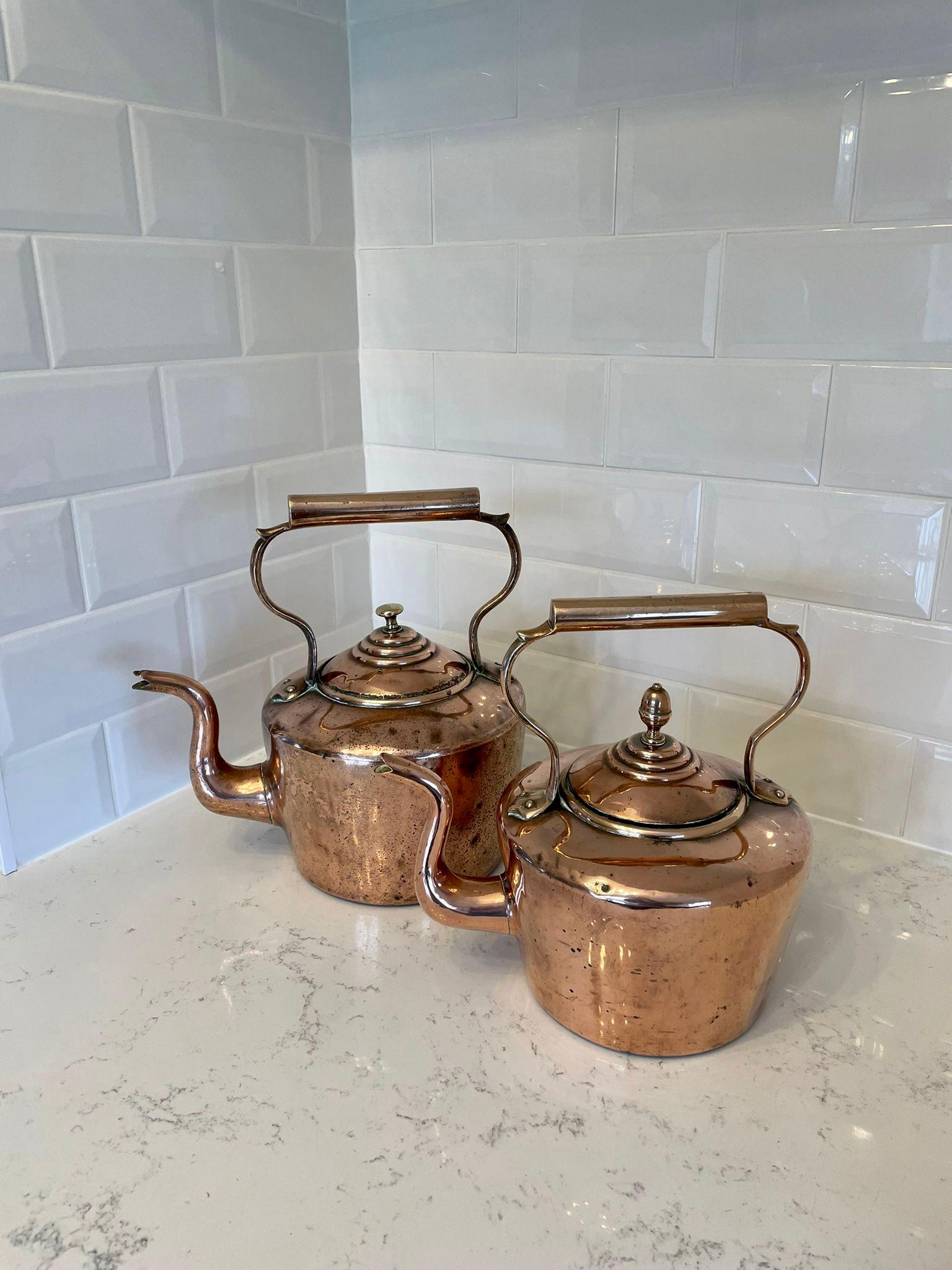 18th century copper kettle