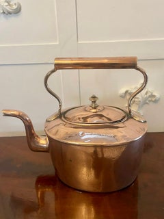 Large Antique George III Quality Oval Shaped Copper Kettle