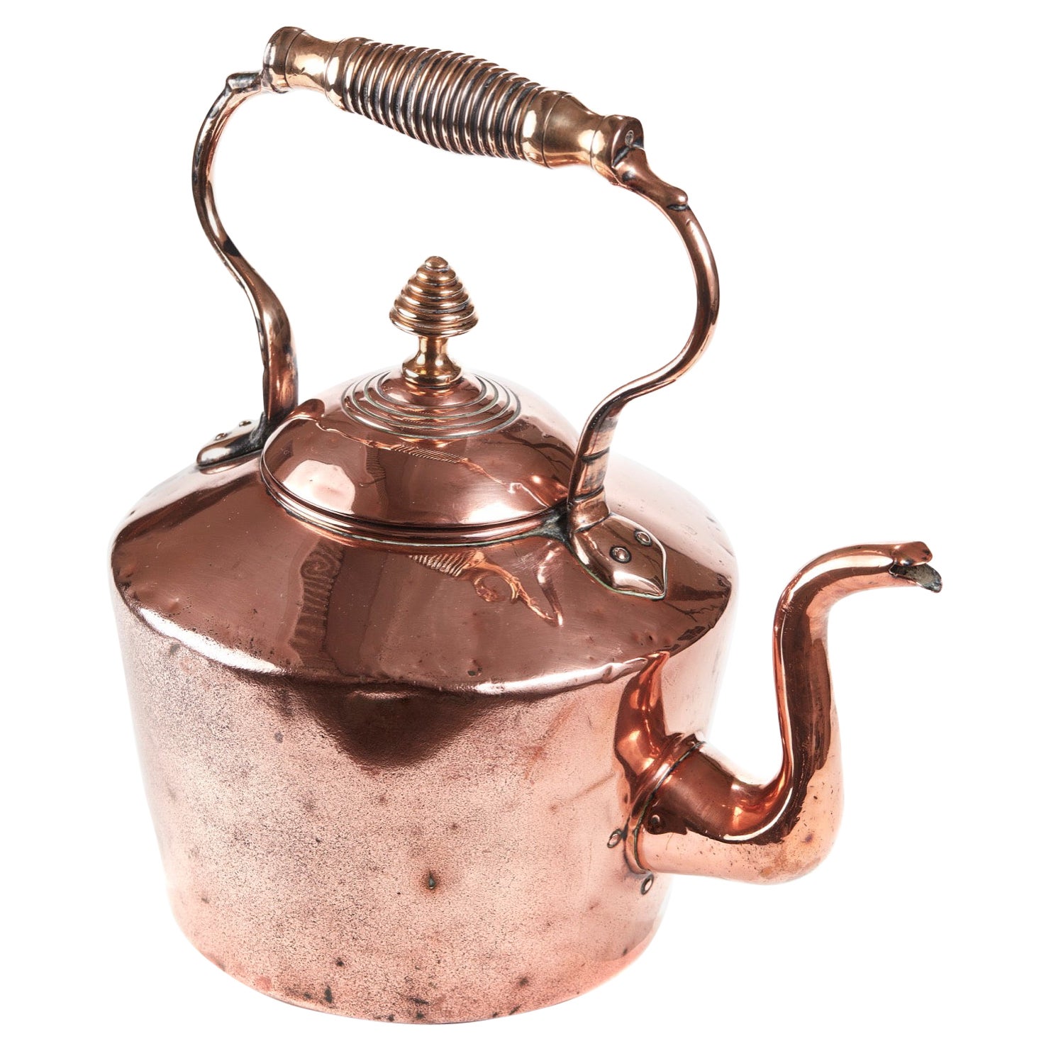 Large Antique Georgian Copper Kettle