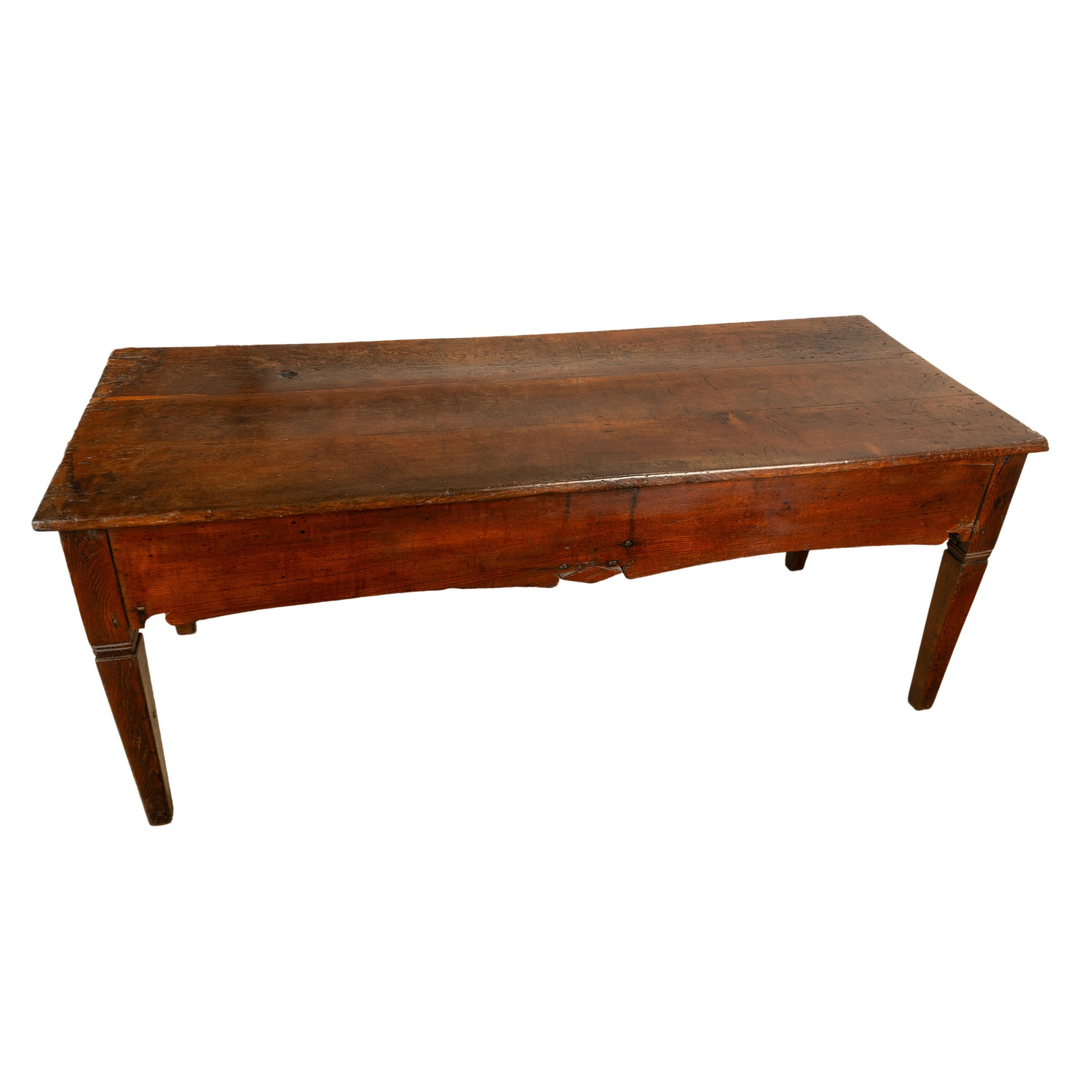 Large Antique Georgian Elm Serving Scullery Kitchen Preparation Table 1820 For Sale 4