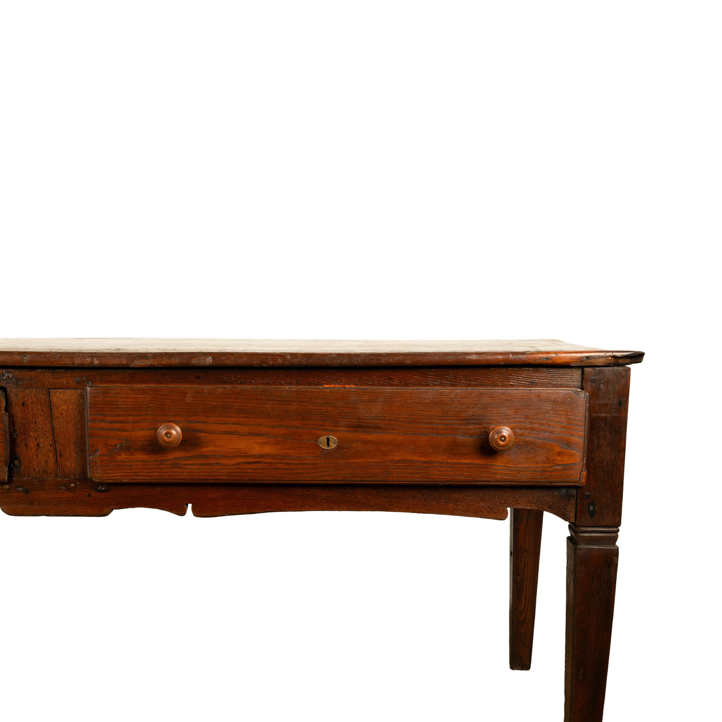 Large Antique Georgian Elm Serving Scullery Kitchen Preparation Table 1820 For Sale 11